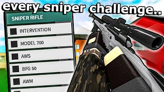 The EVERY SNIPER CHALLENGE in Phantom Forces this was painful [upl. by Notsla]