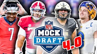 The Official 2022 NFL First Round Mock Draft 40 PostNational Championship [upl. by Htilil]