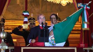 Bicentenario Independencia México  Ceremonia Protocolaria del Grito Bicententario HD [upl. by Urbai]