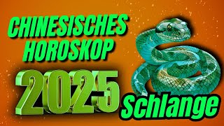 Schlange Chinesisches Horoskop für 2025 [upl. by Olram]