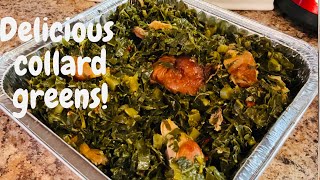 HOW TO Make Delicious Collard Greens amp Smoked Turkey  Easy amp Tasty [upl. by Nala]