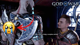 Atreus Insults Kratos amp Transforms Scene  God of War 5 Ragnarok  RYK JAMAL [upl. by Enortna327]