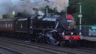 LMS 5MT 44871 at Levenshulme Railway Station with The Mancunian [upl. by Irrol836]