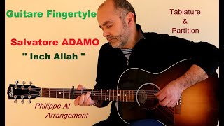 Salvatore Adamo  Inch Allah  Guitare Fingerstyle [upl. by Howes]