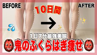 【鬼のふくらはぎ痩せ】筋肉質・脂肪も最速で美脚になる極秘ストレッチ【足痩せ】 [upl. by Mensch233]