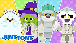 The Haunted Monsters’ Hospital 🏥👻｜Halloween Doctor｜Halloween Song for Kids｜JunyTony [upl. by Danette193]