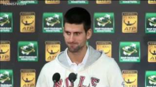 Djokovic Discusses Paris Victory Over Troicki [upl. by Atikkin]