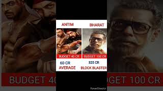 antim movie vs Bharat movie box office collection comparison antim bharat shorts [upl. by Dasteel]