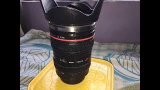 471 Camera lens shaped coffee mug unboxing amazon [upl. by Jobi680]