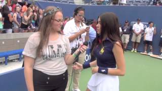 Interview With Madison Beer Arthur Ashe Kids Day 2014 [upl. by Aicineohp]