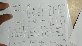 Cholesky method solving linear equation bangla tutorial part 02 [upl. by Simonne]