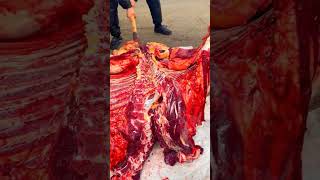 Amazing Butcher  Whole process of cutting whole Cow beef cow meat [upl. by Tirreg536]