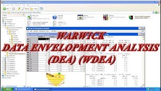 Warwick Data Envelopment Analysis DEA WDEA [upl. by Imac]