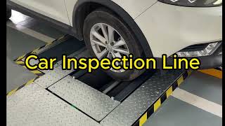 Car inspection lineRoller Brake Tester suspension tester sideslip tester [upl. by Earle]