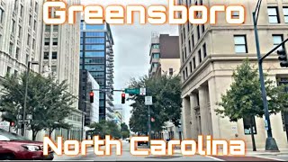 Greensboro North Carolina  City Tour amp Drive Thru [upl. by Armahs]