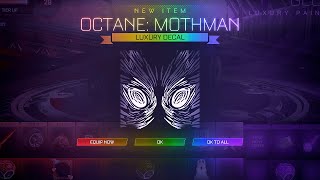 I GOT THE NEW MOTHMAN DECAL IN ROCKET LEAGUE  BEST DECAL [upl. by Sula500]