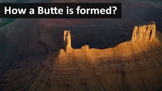 How a Butte is formed [upl. by Oesile]