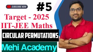 Permutation amp Combination  XI  IIT JEE  Mehi Academy Delhi Live Stream  L5 [upl. by Iturk]