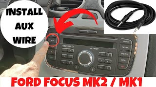 How to install AUX wire in Ford Focus MK2 [upl. by Leohcin]