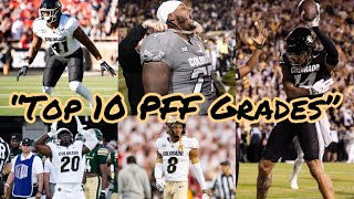 COLORADO FOOTBALL RANKED NATIONALLY IN MULTIPLE CATEGORIES TOP 10 PFF GRADES vs TEXAS TECH [upl. by Justicz]