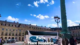 Paris city walks Place Vendôme Paris France 4K [upl. by Tnert]