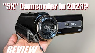 REVIEW Using a Budget Camcorder in 2023  quot5Kquot Smart Video Camera  WiFi amp IR Night Vision [upl. by Ainig]