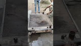 Dozer radiator lower tank leakage repairing side bracket Ranga soldering trending youtubeshorts [upl. by Paucker394]