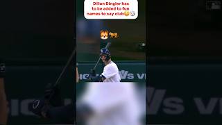 Dillon Dingler has to be added to fun names to say club😆⚾️ 2024 funny baseball sports name [upl. by Noorah]