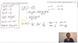 R2  Derivasjon av trigonometriske funksjoner [upl. by Chaing966]