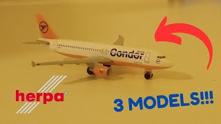 Opening 3 Herpa Wings 1500 scale models Part 1 [upl. by Anileh219]