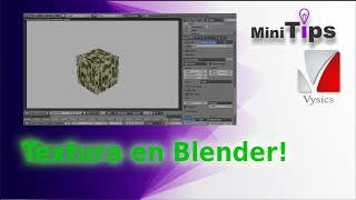 MiniTip Cómo poner una textura en Blender [upl. by Lemmueu326]