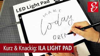 GERSTAECKER Kurz amp Knackig I LOVE ART LED Light Pad A4 [upl. by Pavia]