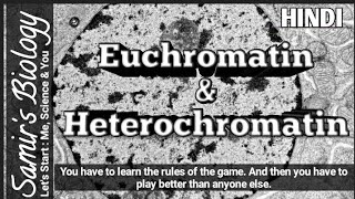 Euchromatin and hetero chromatin  structure and difference  in hindi  life science  Samir Maity [upl. by Eytak848]