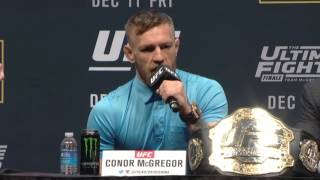 Conor Mcgregor Predicts Jose Aldo Finish [upl. by Ahsiekan]