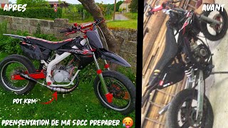 PRÉSENTATION DE MA 50CC PRÉPARER  🥵🥵 les changements depuis le début sur ma moto [upl. by Odlonyer838]