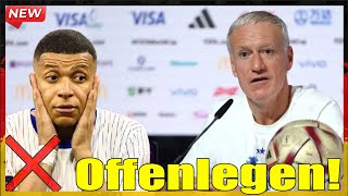 HeißDidier Deschamps verrät warum Mbappé aus der französischen Nationalmannschaft gestrichen wurde [upl. by Gnoy]