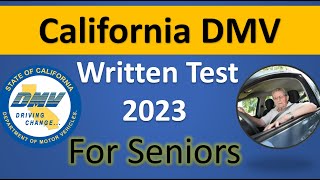 California DMV Practice Test 2023 For Seniors cadmv senior renewal licenseexam drivingtest [upl. by Ettereve732]