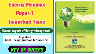 Important Topic for Energy Manager Exam Paper 1  BEE Exam Guide 2024 [upl. by Intihw]