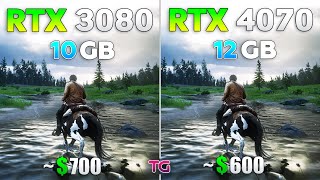 RTX 4070 vs RTX 3080  Test in 10 Games [upl. by Harutak]