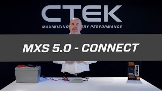 Tutorials  CTEK MXS 50  How to connect [upl. by Asalocin]