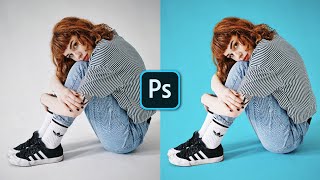 How to Change Background Color in Photoshop  1 Minute Tutorial [upl. by Stevy909]