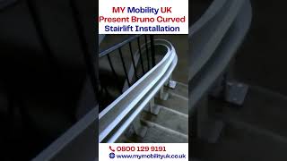 Bruno Curved Stairlift Installation Video MyMobilityUK [upl. by Bary904]