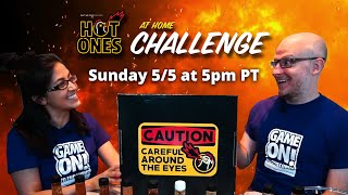 Hot Ones Challenge 🔥 Game On to End Lupus 2024 CHARITY [upl. by Aicnelav]