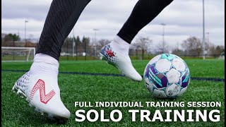 How To Train SOLO  Full Individual Training Session For Footballers [upl. by Branden887]