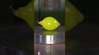 Crushing marble balls with 150 ton Hydraulic Press experiment diy grindingmill grindex hydrauli [upl. by Matthei]