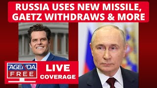 Russia Uses New Missile Against Ukraine Gaetz Withdraws and More Top Stories  LIVE News Coverage [upl. by Thanasi68]