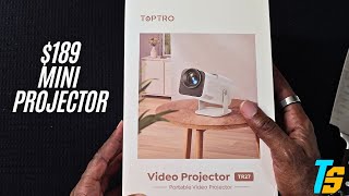 Unboxing The TopTro TR27  270° Adjustable 4K Capable Mini Projector [upl. by Adorne]