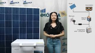 ZONICE  Funcionamiento y conexión de congeladora solar 120L [upl. by Oguh]