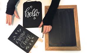 Porous vs Nonporous chalkboards  how to season your board [upl. by Enirod742]