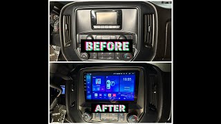 HOW TO INSTALL ANDROID 101 STEREO ON 20142018 CHEVY SILVERADO [upl. by Repsac]